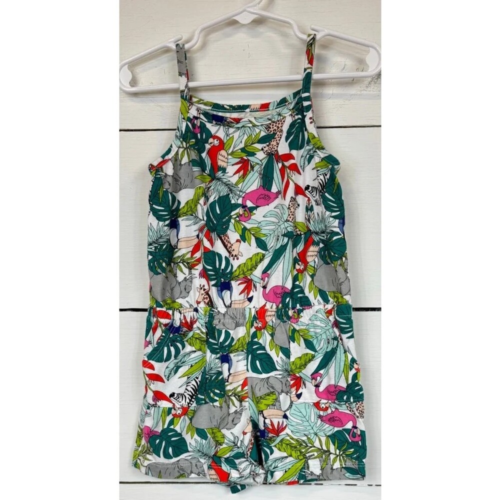 Wonder Nation White Multicolor Romper Girl's 3t